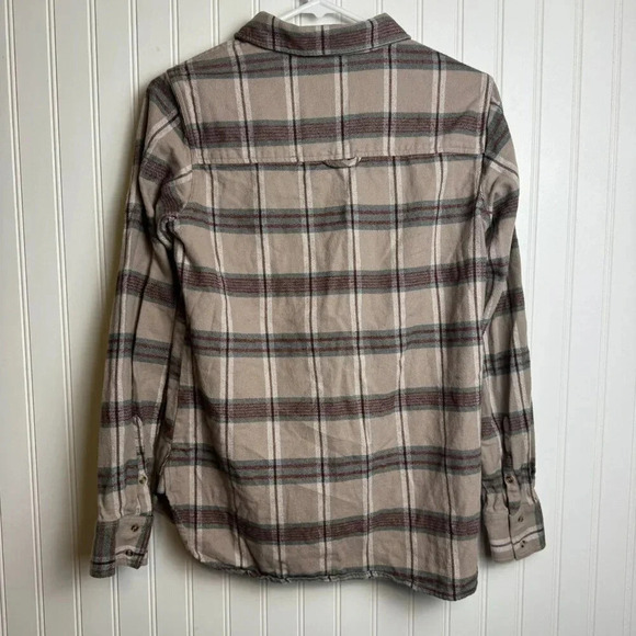 Evy's Tree Plaid Flannel Button Down Long Sleeve Small O38 - Picture 5 of 5